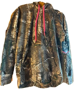 Realtree Camo Pullover Fleece hoody Hot Pink Hood Womens size Small (4/6) NEW - Picture 1 of 7