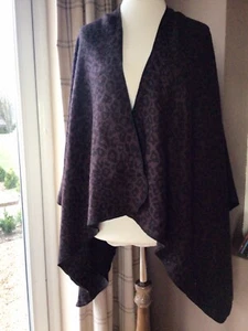 Shawl/wrap In Black And Brown - Vgc - Picture 1 of 6
