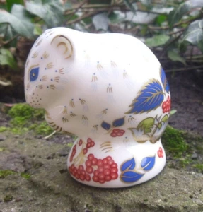 Derby Dormouse Royal Crown Derby Paperweight Boxed Gold Stopper Collectors Club - Picture 1 of 10