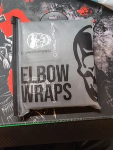 Gymreapers Weightlifting Elbow Wraps (1 Pair) - Flexible 40'' Elbow Compression  - Picture 1 of 8