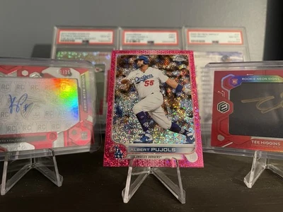 2022 Topps Chrome - Albert Pujols #84 refractor de motas magenta/350 Foto 1 de 2