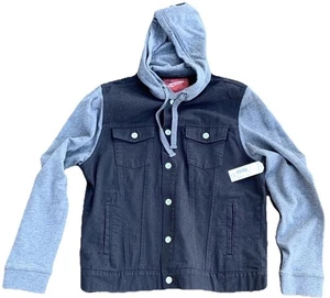 Chaqueta Arizona Hombre Mediana Nueva con Etiquetas Negra Gris - Imagen 1 de 5