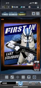 Star Wars DIGITAL Card Trader Revenge Of The Sith Box Legendary 1st In - Bild 1 von 2