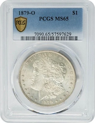 1879-O Morgan Silver Dollar $ MS65 PCGS Secure 950790-9 - Image 1 of 4