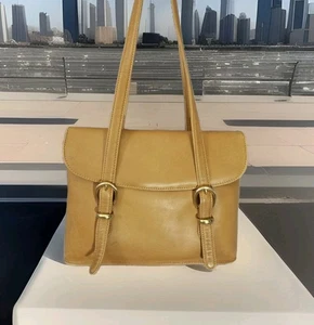 Green Fields Country Cowhide Collection Flap Shoulder Bag Butterscotch/Camel - Picture 1 of 20