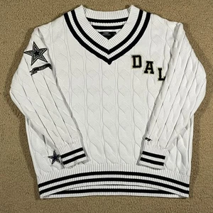 Dallas Cowboys Pro Standard Damen Prep V-Ausschnitt Pullover Sweater Größe Medium - Bild 1 von 10