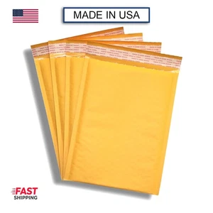 Sobres de burbujas acolchados Kraft #000 4x7 autosellantes para envío y envío - Imagen 1 de 4
