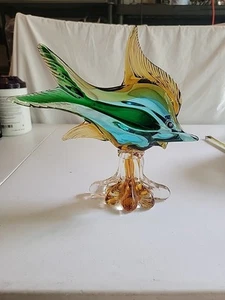 Pesce tropicale multicolore in vetro artistico di Murano - Foto 1 di 8