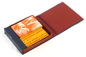 20er Jahre PFEIL Spielkarte Co Karten Art Deco Frau Barsoi Wolfshund Krippenbrett - Bild 1 von 17