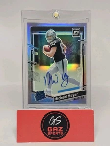 2023 Panini Donruss Optic Michael Mayer RC #260 Holo Auto /75 RAIDERS - Imagen 1 de 2