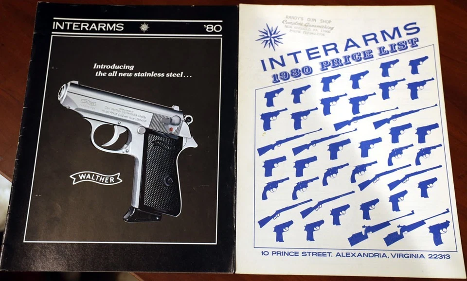 INTERARMS 1980 Walther Catalog American PPK/S + Price List - PISTOLS/RIFLES/GUNS - Image 1 of 1