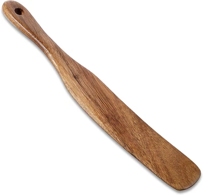11Inch Skinny Wooden Spurtle Blender Spatula Sourdough Mixer Bread Stirring Spat - Image 1 of 4