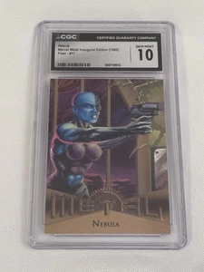 Nebula - 1995 Fleer Marvel Metal Inaugural Edition #17 - GCG Graded GEM MINT 10 - Picture 1 of 2