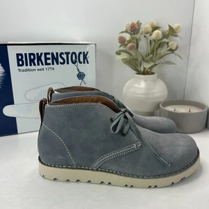 Birkenstock Harris Suede Lace Up Chukka Boots Grey 447091 Men's US 10/EU 43 - Picture 1 of 10