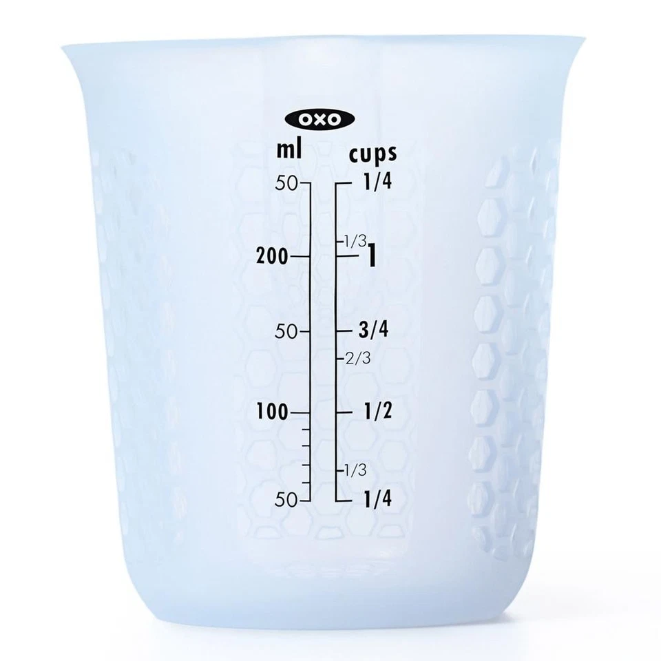OXO Squeeze & Pour Silicone Measuring Cup - 1 Cup/250mL Clear - Image 1 of 1