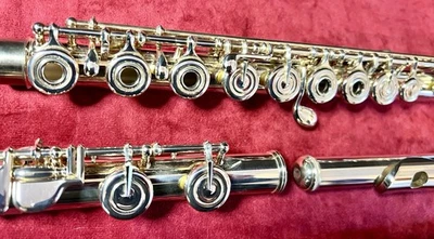 Flauta de furo aberto Yamaha YFL 282 🔥 linda 🔥 em linha G 🔥 linda 😎 - Imagem 1 de 4