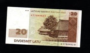 20 LATU   VERY  FINE   BANKNOTE FROM  LATVIA  2007  PICK-55 - Picture 1 of 2