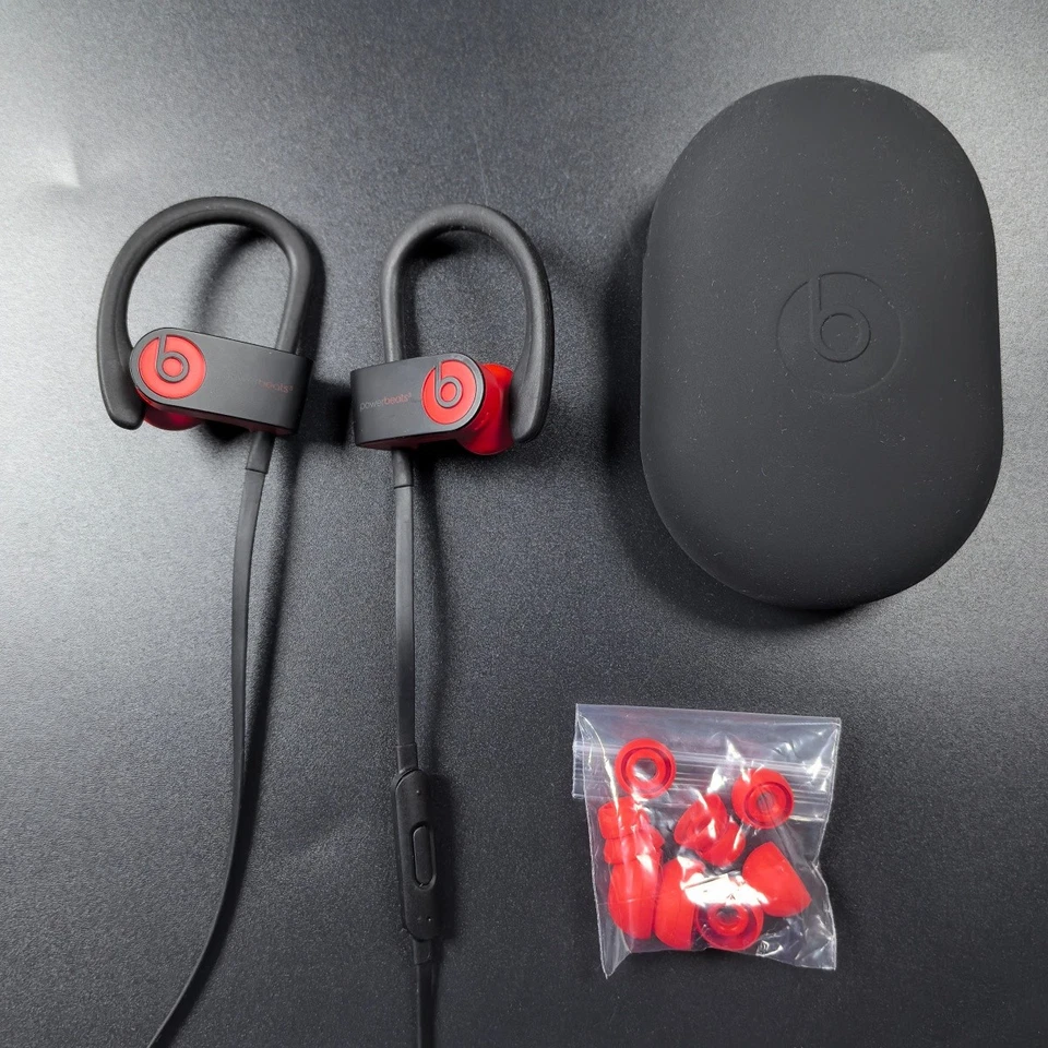 Beats by Dr. Dre Powerbeats3 Wireless In-Ear Headphones Bluetooth Earbuds - Red
