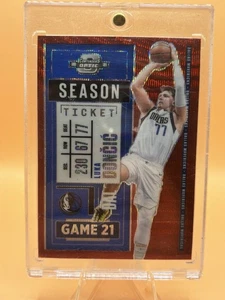 Luka Doncic 2020-21 Panini Contenders Optic Red Wave Ticket #85 Mavs Lakers - Bild 1 von 10