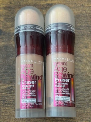 Maybelline Instant Age Rewind Eraser Treatment Makeup - 200 Creamy Natural 2PK - Image 1 of 3