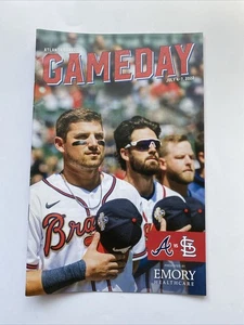AUSTIN RILEY DANSBY SWANSON Atlanta Braves Baseball 2022 Gameday Program SGA STL - Picture 1 of 2