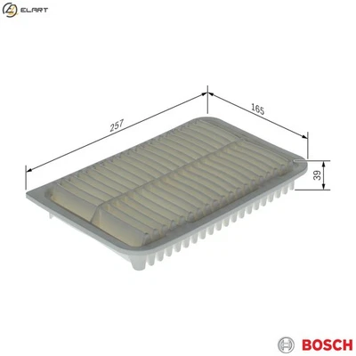 AIR FILTER F 026 400 659 FOR SUZUKI /SK12CK12CS 1.2L 4cyl SWIFT V - Image 1 of 4