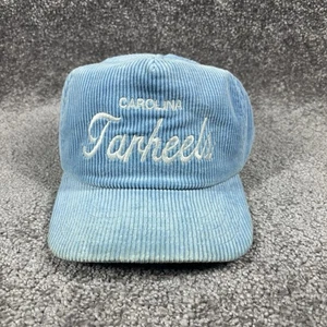 Vintage UNC Snapback Hat North Carolina Tar Heels Corduroy Script Cap New Era - Picture 1 of 7