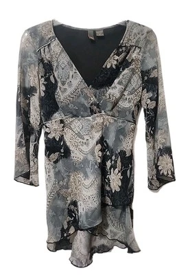 Mujer - Sere Nade New York - Blusa Transparente Manga Larga - Multicolor - Talla: M Foto 1 de 4