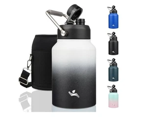 Konokyo 64 Unzen Thermo Wasserflasche Edelstahl & Etui Neu im Karton Tag Nacht Farbe - Bild 1 von 3