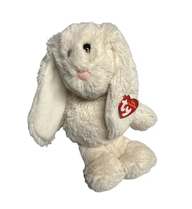 Ty Attic Treasures Velvet Bunny Rabbit Plush Cream Color Soft Floppy Lovey - Picture 1 of 6