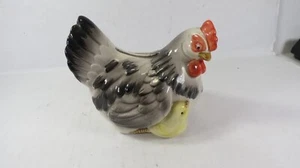 Vintage 1981 Otagiri Hen Chick Coin Bank handbemalt Japan - Bild 1 von 9