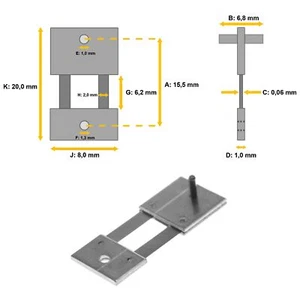 Pendelfeder für Standuhren, Wanduhren und Pendulen 15,5 x 6,8 x 0,06 - #6 - Bild 1 von 1