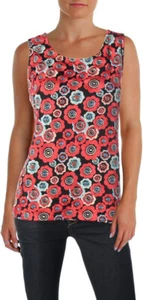 Tommy Hilfiger Womens Flower Embroidered Shell in Multicolor Size XXL - Picture 1 of 2