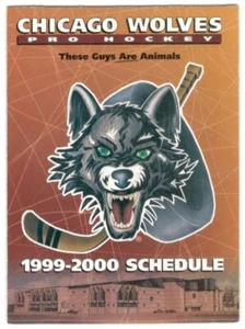 1999-00 Chicago Wolves IHL Hockey Schedule !!! Cellular One - Picture 1 of 2