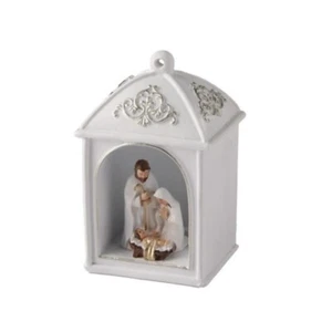NATIVITà PRESEPE LANTERNA SACRA FAMIGLIA DECORO NATALE IDEA REGALO - Foto 1 di 1