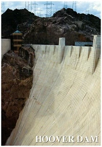 Arizona - Nevada Hoover Dam Postcard - Picture 1 of 2