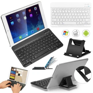 UK Universal Wireless bluetooth Keyboard keypad For Windows Android IOS 7~10.5 - Picture 1 of 19