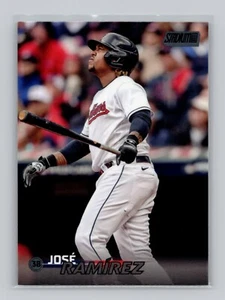 2023 Topps Stadium Club #44 Jose Ramirez Black Foil Cleveland Guardians - Picture 1 of 2