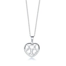LOVELY I love You Mom Necklace for Women and Daughter Sterling Silver Pendant