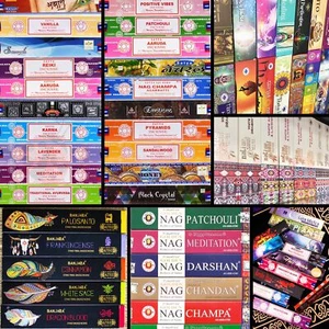 Incense Sticks Satya New Moon Green Tree Nag Champa Scent Fragrance - Picture 1 of 79