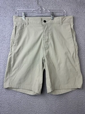 Pantalones Cortos The North Face Para Hombre 32 Verdes Nylon Senderismo Bolsillos Frente Plano Foto 1 de 4