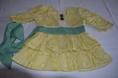 Túnica verde atada Persnickety niñas otoño talla 6 hecha en EE. UU. Foto 1 de 4