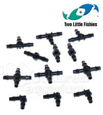 Air Line Tubing Fittings Kit Tee/Elbow/Cross/Joiner Barbed Connectors TLF 12pc
