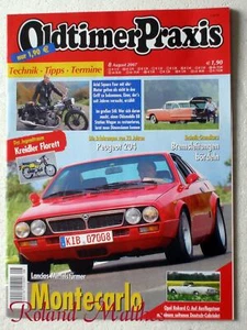 OLDTIMER PRAXIS 8-07+LANCIA MONTECARLO+OPEL REKORD C CABRIO+KREIDLER+AERO+OLDMOB - Bild 1 von 1