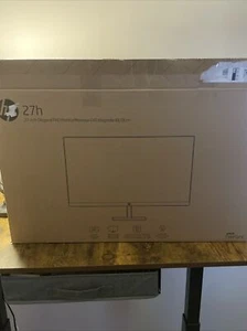 NEW OPEN BOX HP 27h 27" IPS (1920 x 1080) FHD 75Hz LCD Monitor + Stand/Cords - Picture 1 of 5