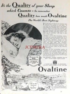 OVALTINE Tonic Nightcap Drink ADVERT #2 : Original 1950 Print - Picture 1 of 1