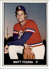 1982 Salt Lake City Gulls TCMA #22 Matt Young Sierra Madre California CA Card