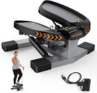 Stair Stepper For Exercises-Twist Stepper w Resistance Bands 330lbs Weight Limit