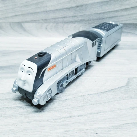 Thomas & Friends Spencer Trackmaster Motorized Train Engine w/ Tender Talking Cover