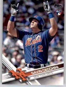 2017 Topps Series 2 Gavin Cecchini Rookie RC Insert Set Break Mets #604 - Picture 1 of 2